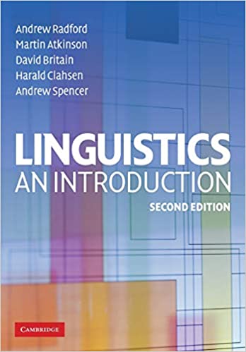 Linguistics An Introduction Second Edition