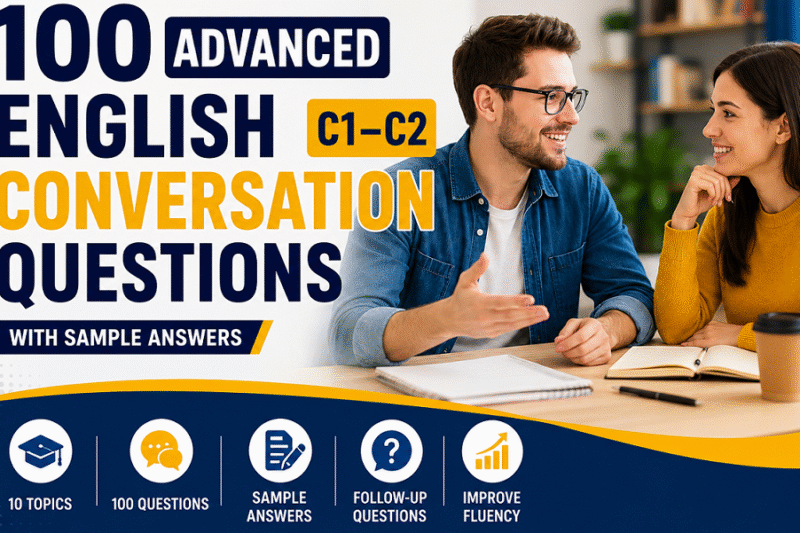 English Conversation Questions for Advanced(C1–C2)
