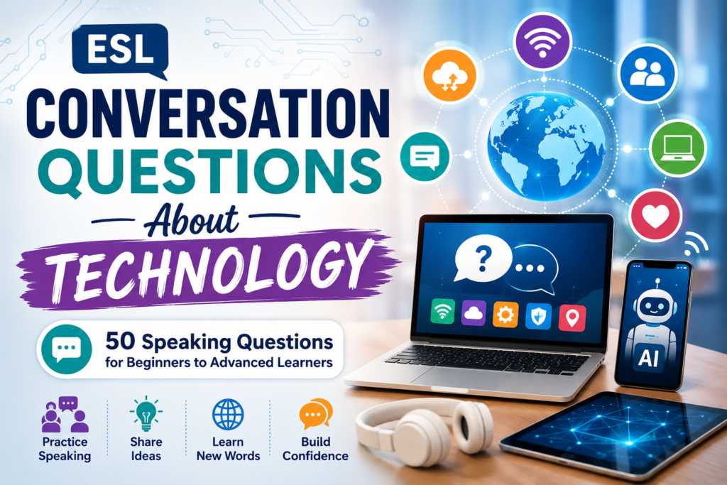 ESL Conversation Questions About Technology