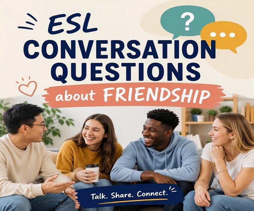 a featured image for esl conversation questions ab